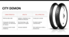 Imagen de Cubierta Moto 130/90-15 Pirelli City Demon Trasera