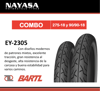 Imagen de CubiertaS Moto COMBO 275-18 Y 90/90-18 Nayasa EY2305 x2