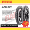Imagen de Combo x 2 cubiertas 275-18 y 100/90-18 Pirelli Super City TL