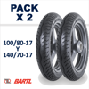 Imagen de COMBO x 2 Cubiertas 100/80-17 y 140/70-17 Metzeler Me Speed Fz Ninja