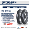 Imagen de COMBO x 2 Cubiertas 100/80-17 y 140/70-17 Metzeler Me Speed Fz Ninja