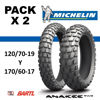 Imagen de Cubierta Moto Pack 120/70-19 y 170/60-17  Michelin Anakee Wild