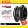 Imagen de Combo x 2 cubiertas 100/80-17 y 140/70-17 Pirelli Diablo Rosso II