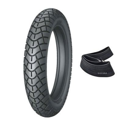 Imagen de Cubierta Moto 90/90-19  c/cámara Nayasa EY061