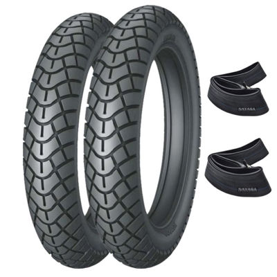 Imagen de Cubierta Moto 130/60-13 x2 c/cámara Nayasa EY061