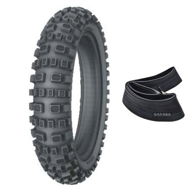 Imagen de Cubierta Moto 110/100-18 c/cámara Nayasa EM09