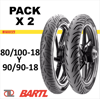 Imagen de Combo cubiertas 80/100-18 y 90/90-18 TL Pirelli Super City