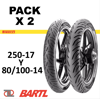 Imagen de Combo x 2 cubiertas 250-17 y 80/100-14 Pirelli Super City TT