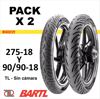 Imagen de Combo 2 Cubiertas 275-18 Y 90/90-18 Pirelli Super City Tl