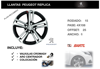 Imagen de Llanta Aleación 15 Peugeot Plan recambio B15PER5017C