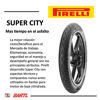 Imagen de Cubierta Moto 275-18 Pirelli Super City uso con o sin cámara