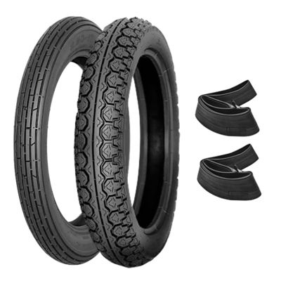 Imagen de Combo Moto 250-17 y 80/100-14  Bartl BJ-211 y BJ-6006 C/cámaras