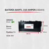 Imagen de Bateria Bartl 210 Amp D Garantía 12 Meses Camiones