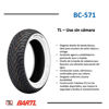 Imagen de Cubierta Moto 350-10  Bartl BC-571 Banda Blanca J51