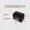 Imagen de Bateria Moto Bartl YTX7A-BS Gel 7Ah